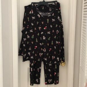 JOYSPUN Holiday Pajamas with Festive Dog and Cat Print
